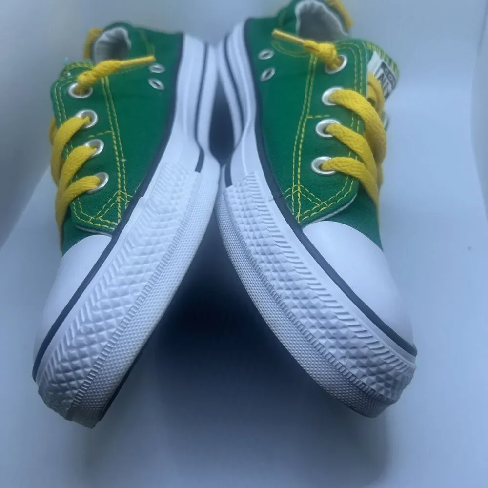 Converse Chuck Taylor All-Star Shoes Green & Yellow Slip On Sz Mens 8 Womens 10 - Picture 2 of 6